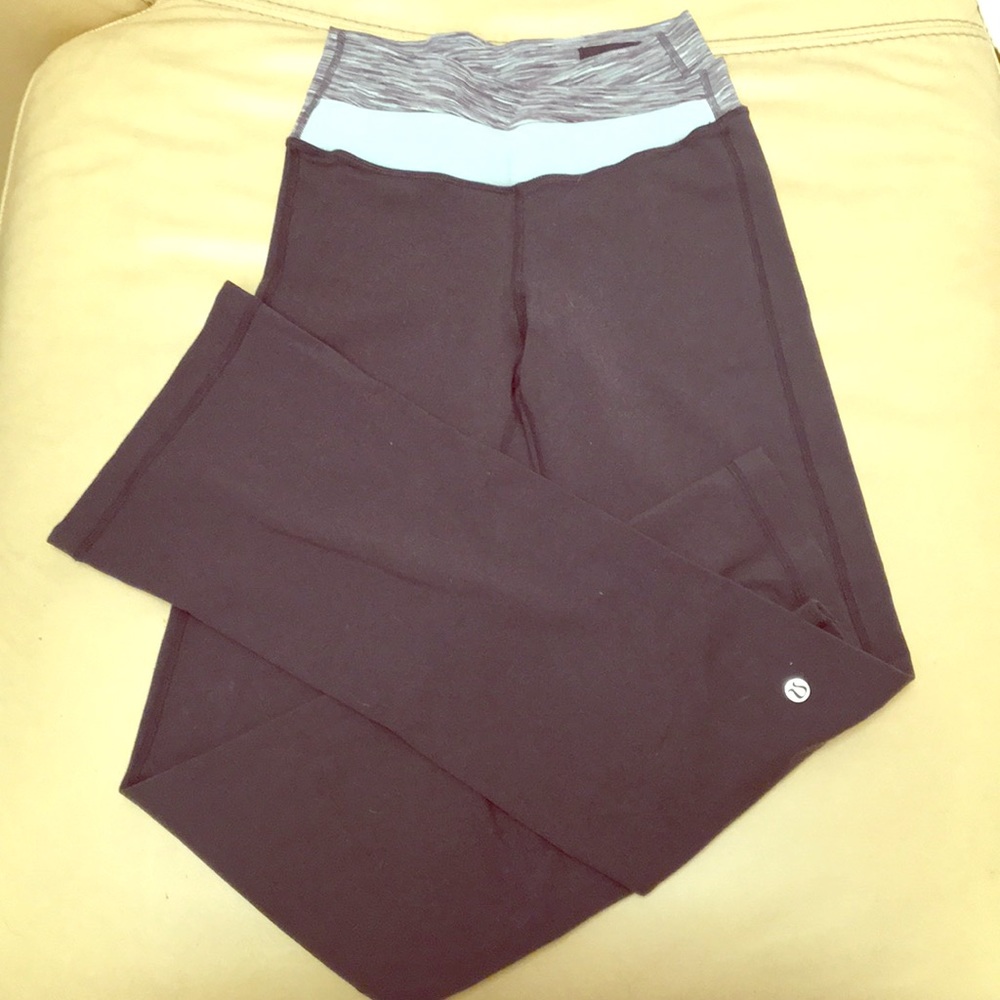 Lululemon grey bootcut full length leggings